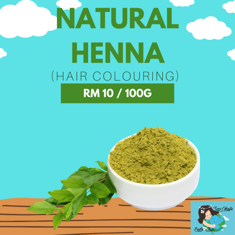 Natural Henna Hair Coloring (100g) Zero Waste Earth Store